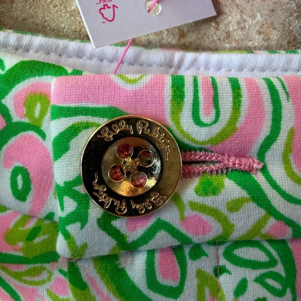 Lilly Pulitzer Pink and Green Patterned Shorts - Picture 3 of 7
